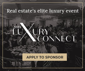 Luxury Connect 2019 display ad: “Real estate’s elite luxury event”