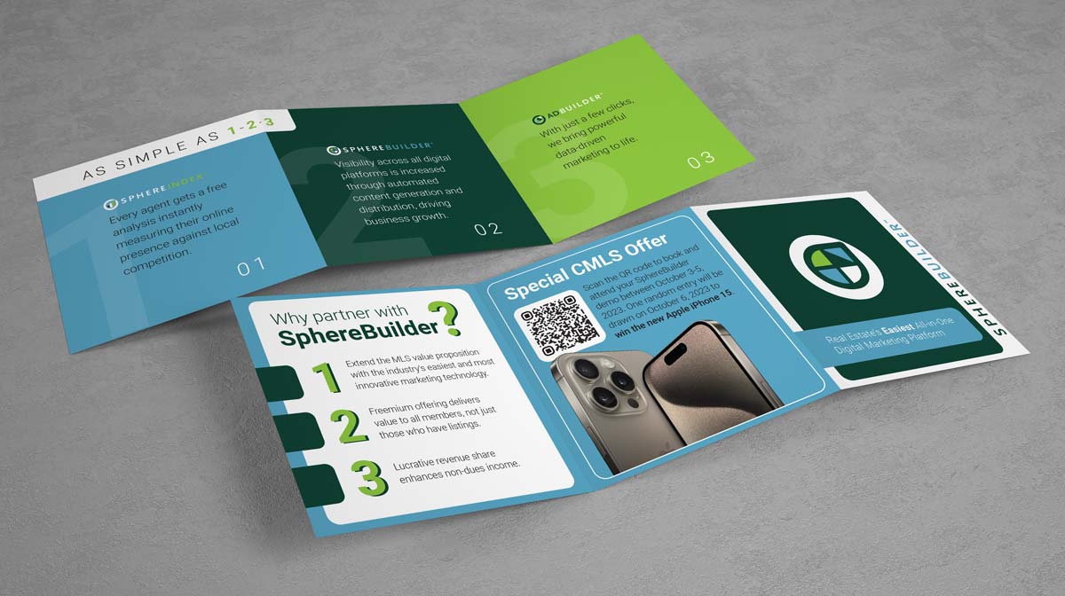 SphereBuilder trifold brochure